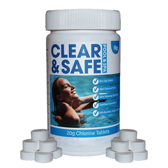 hot tub chlorine granules & tablets