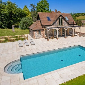 fresh mint sandstone coping stones 600mm world of pools