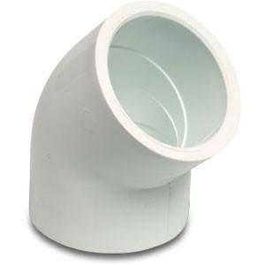 Swimming Pool 45 Degree Elbows 1.5 Inch White - World of Pools