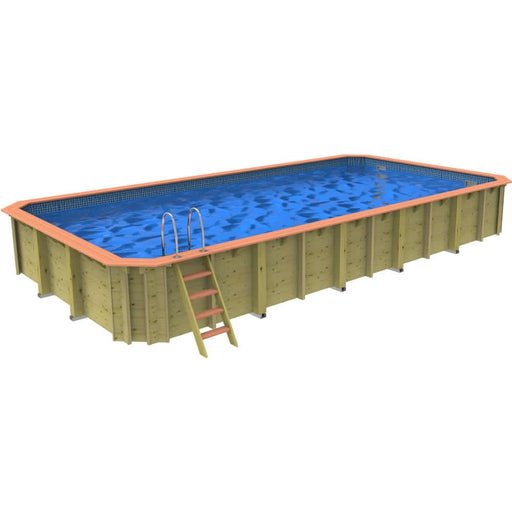 Chelsea 10m x 5m Plastica Wooden Pool - World of Pools