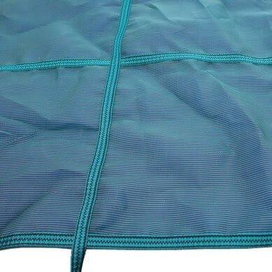 Plastica Deluxe Criss Cross Winter Debris Pool Cover + 5 ft Roman End - World of Pools