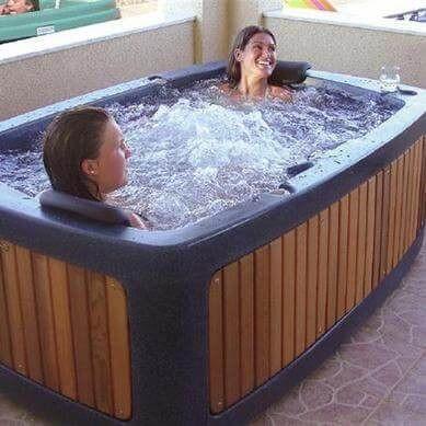 DuoSpa S080 2 Seat Hot Tub - Midnight Blue - Rotospa - World of Pools