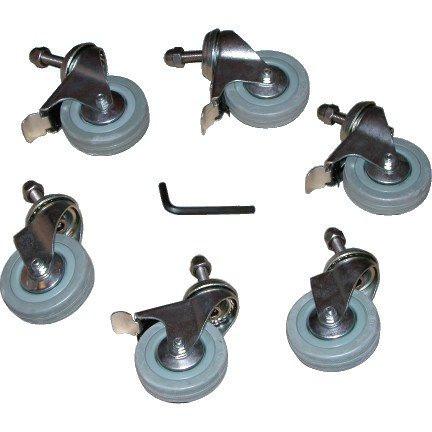 Slidelock Swimming Pool Solar Cover Reel Castors (6 pack) - World of Pools