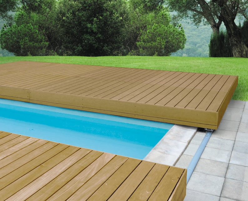 Walu Deck - Retractable Swimming Pool Timber Safety Decking - World of Pools