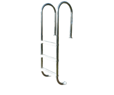 Plastica Wooden Pool Stainless Steel Ladder - World of Pools