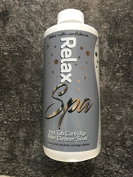 Relax Spa Hot Tub Cartridge Filter cleaner "Soak" 1 litre