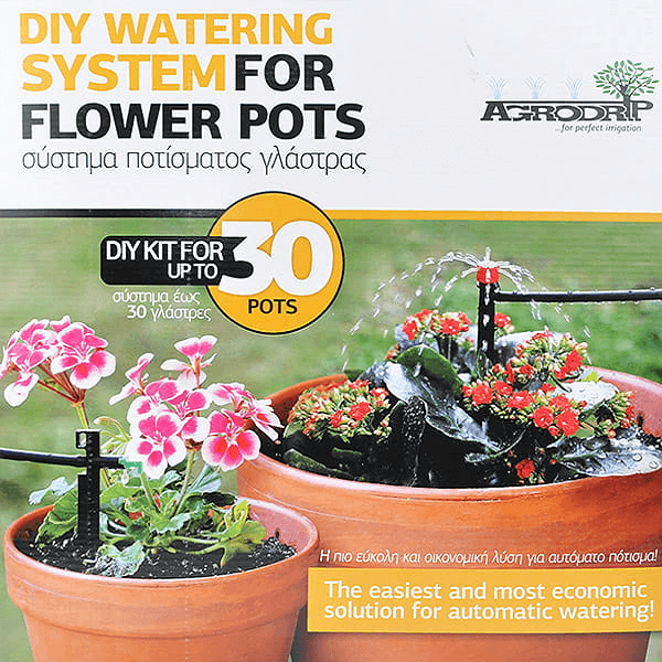 Agrodrip DIY Watering System For Up To 30 Flower Pots Or Plants