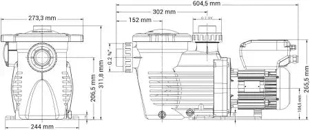 Hayward K-Flo 1.5HP VSTD Variable Speed Swimming Pool Pump