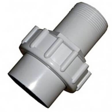 Swimming Pool Male Threaded Union 1.5 Inch White PVC - Pack of 5