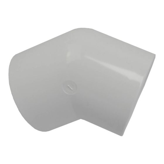 10 x Swimming Pool 45 Degree ABS Elbows 1.5 Inch White