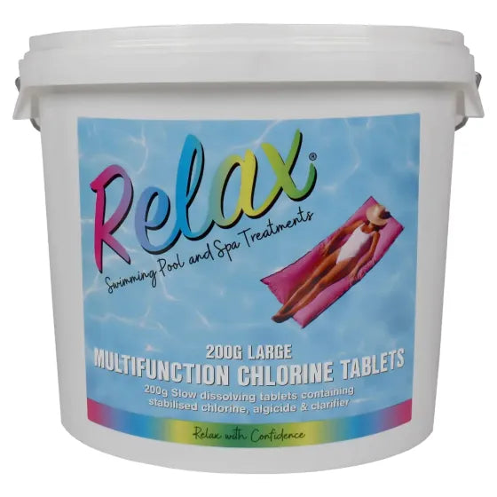 Relax 5KG Multifunctional Chlorine Tablets Large 200g Multipool