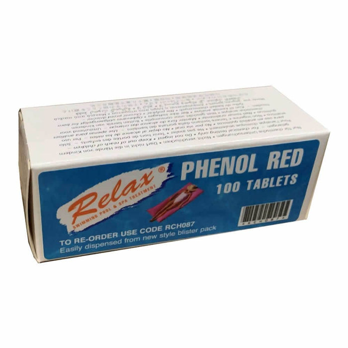 Phenol Red Swimming Pool Testing Tablets - Relax