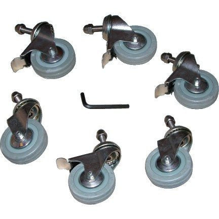 Slidelock Swimming Pool Reel Castors (6 pack)