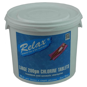Relax 5KG Chlorine Tablets Large 200g