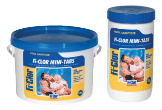 Fi-Clor Mini Tabs - Small Chlorine Tablets For Swimming Pools - World of Pools