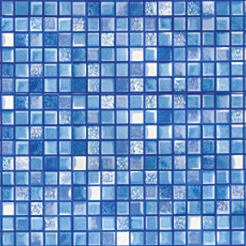 Cube Tiled Pattern Overlap Liner For 48" & 52" High Above Ground Pools - World of Pools